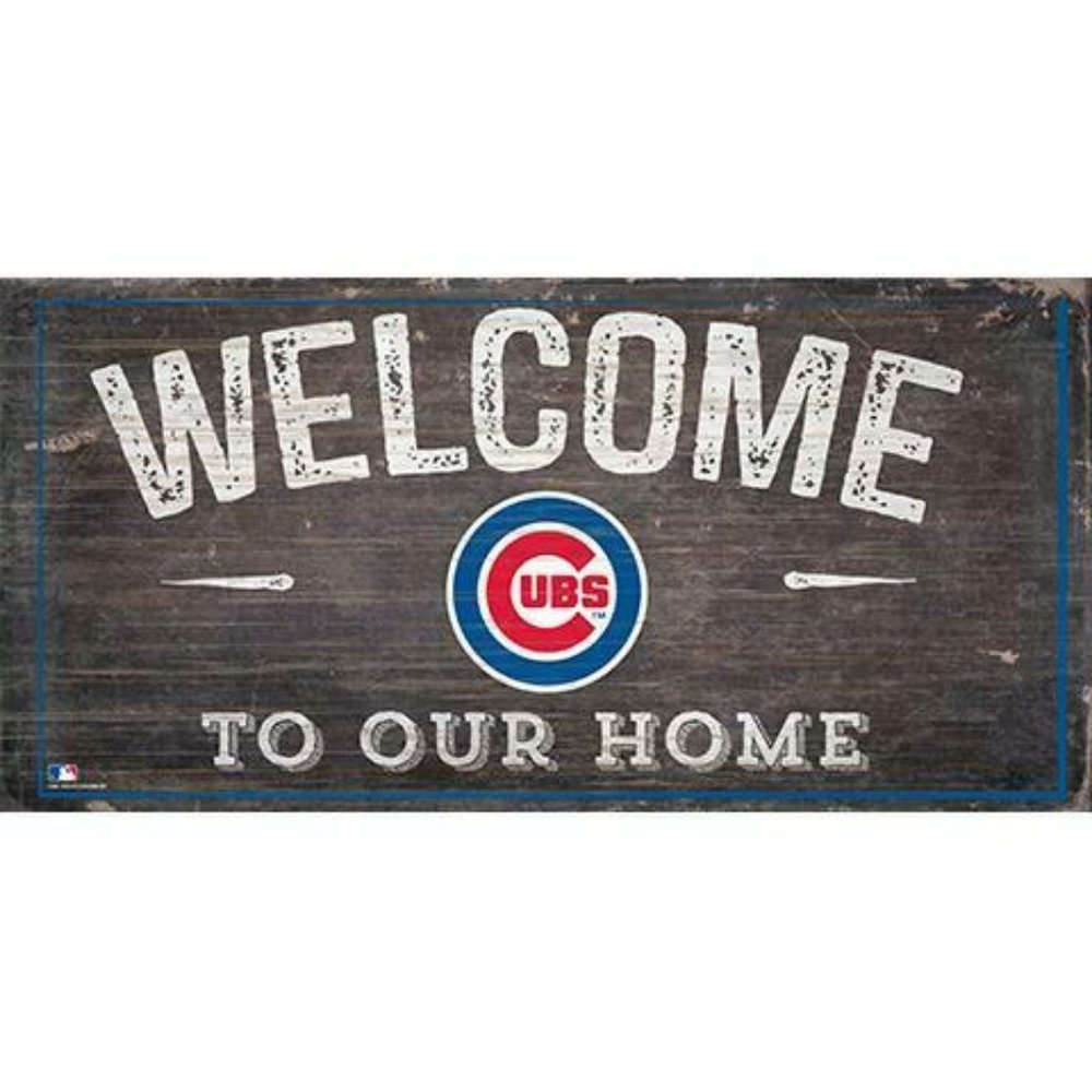 CHICAGO CUBS WOOD SIGNS 6"X12"
